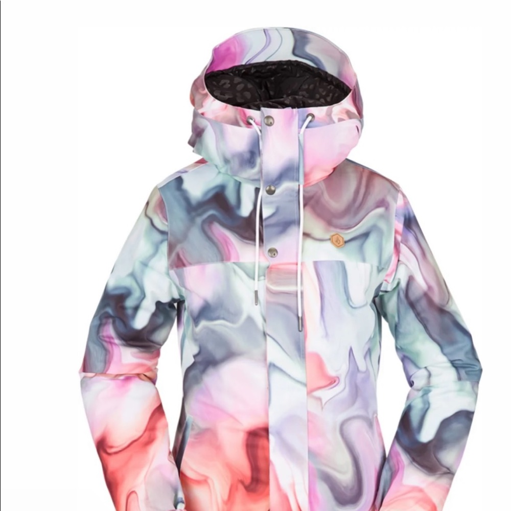 Ski and snowboard winter coat in multi color. Waterproof and insulated. NEW